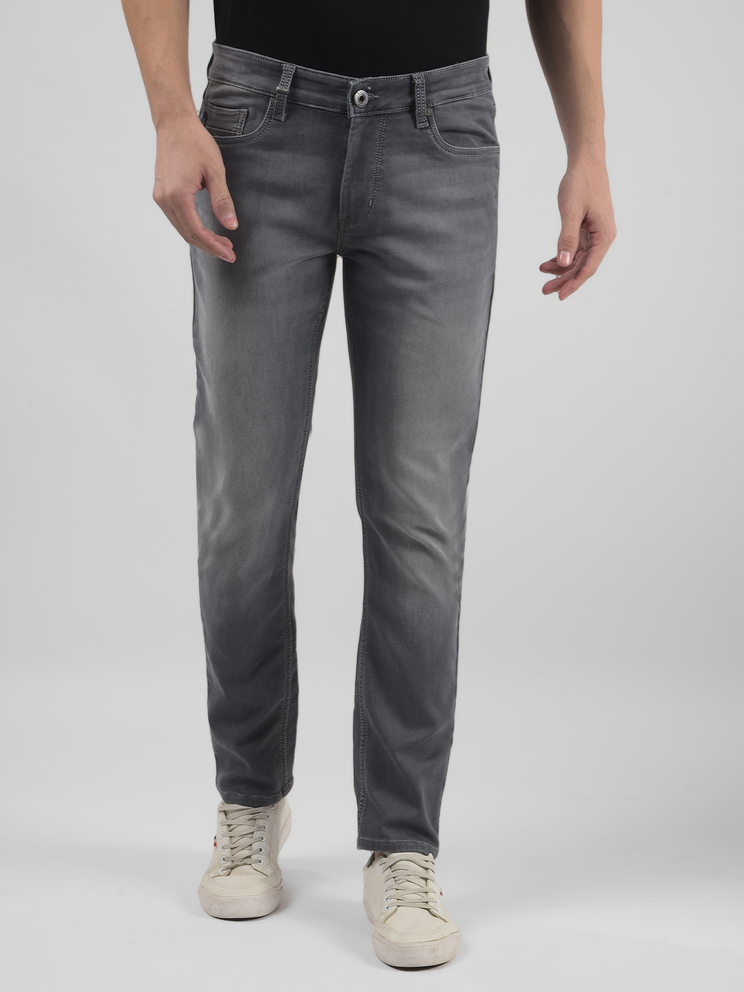 Numero Uno Men Solid GREY Jeans